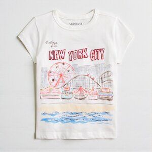 J. Crew Girls' short-sleeve boardwalk graphic T-shirt Size XS